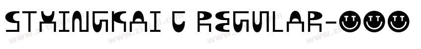 STXINGKAI C REGULAR字体转换